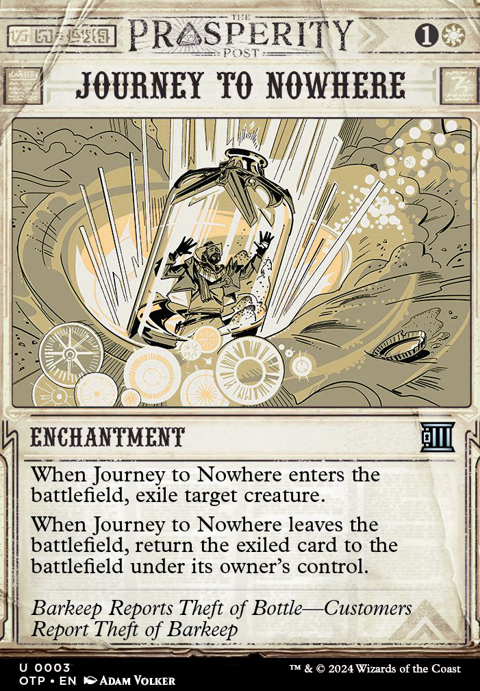 Journey to Nowhere feature for Abzan Tortex