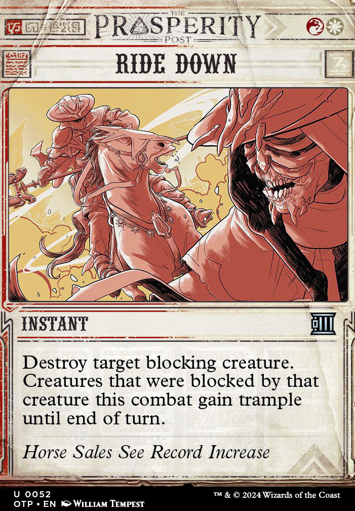 Ride Down feature for Red-White Boros Angel Deck