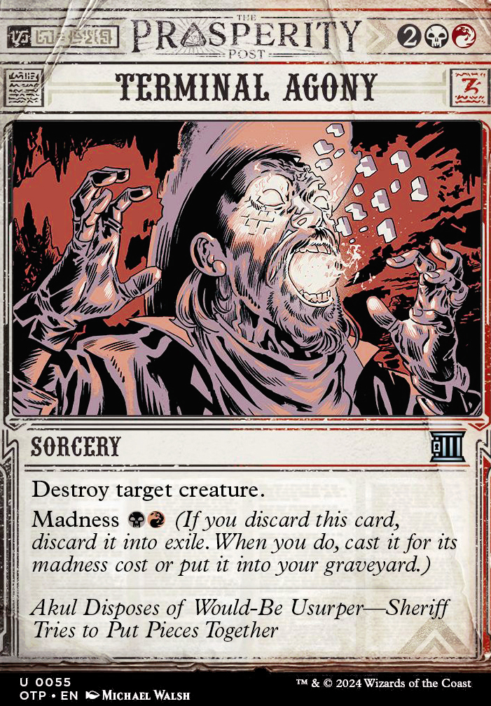 Featured card: Terminal Agony