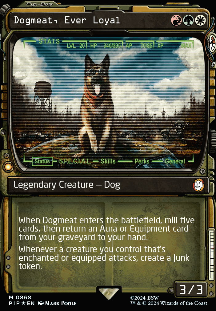Dogmeat, Ever Loyal feature for Dogmeat Junk Exile Voltron 1.0