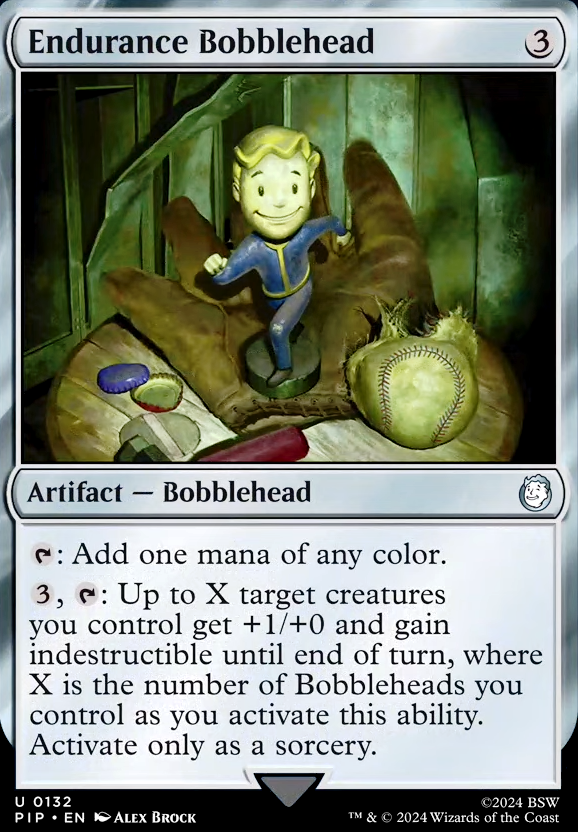Endurance Bobblehead feature for Mono Red Fallout