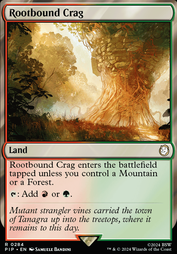 Featured card: Rootbound Crag