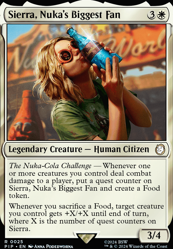 Sierra, Nuka's Biggest Fan feature for Quest for the Fun Grail