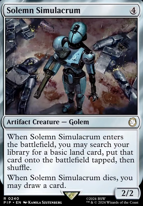 Solemn Simulacrum feature for Meren all creatures