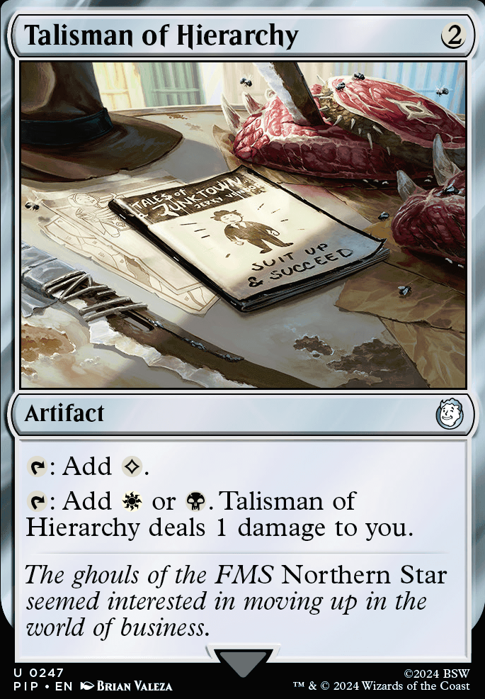 Talisman of Hierarchy feature for Orzhov Pillowfort