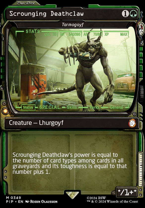 Tarmogoyf feature for The Green Cube - 2023-01-09