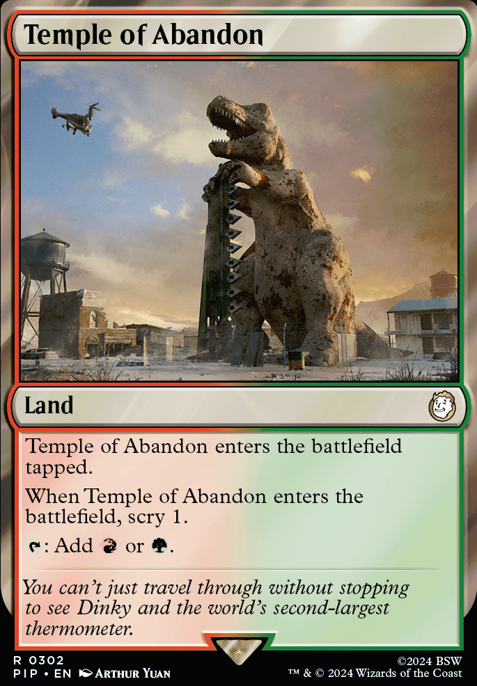 Temple of Abandon feature for power of greed
