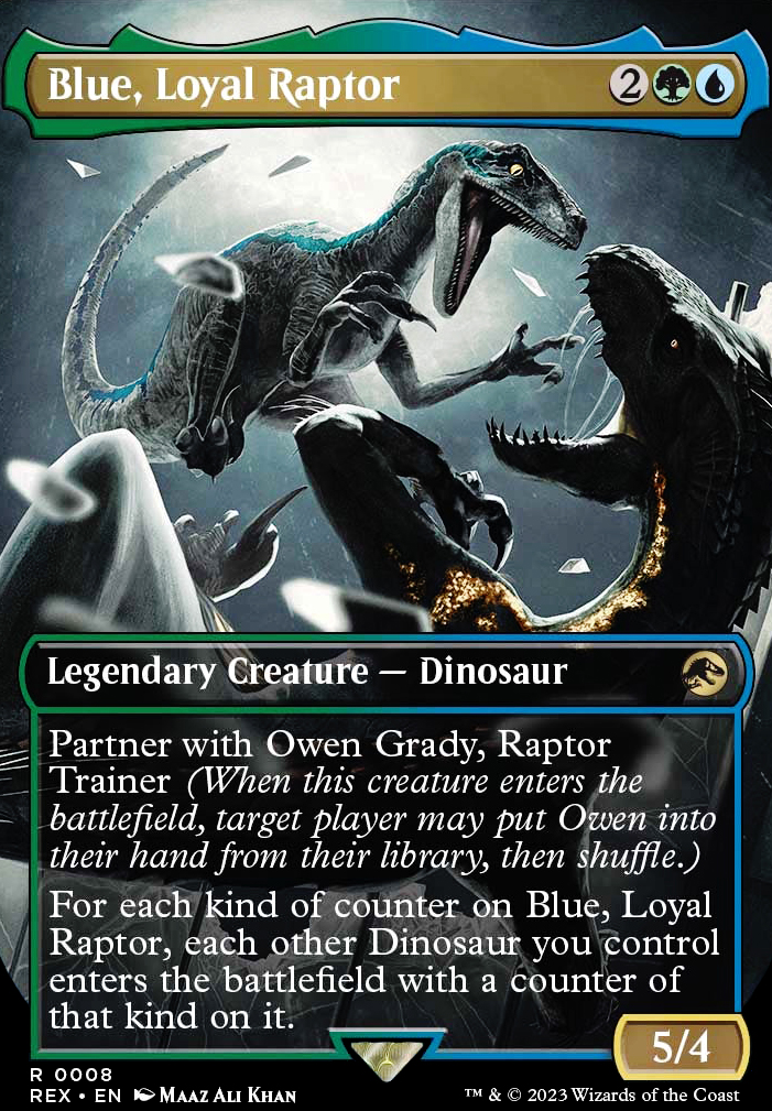 Featured card: Blue, Loyal Raptor
