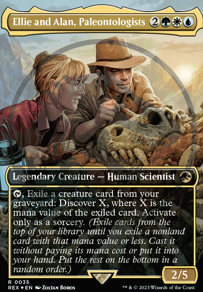 Featured card: Ellie and Alan, Paleontologists