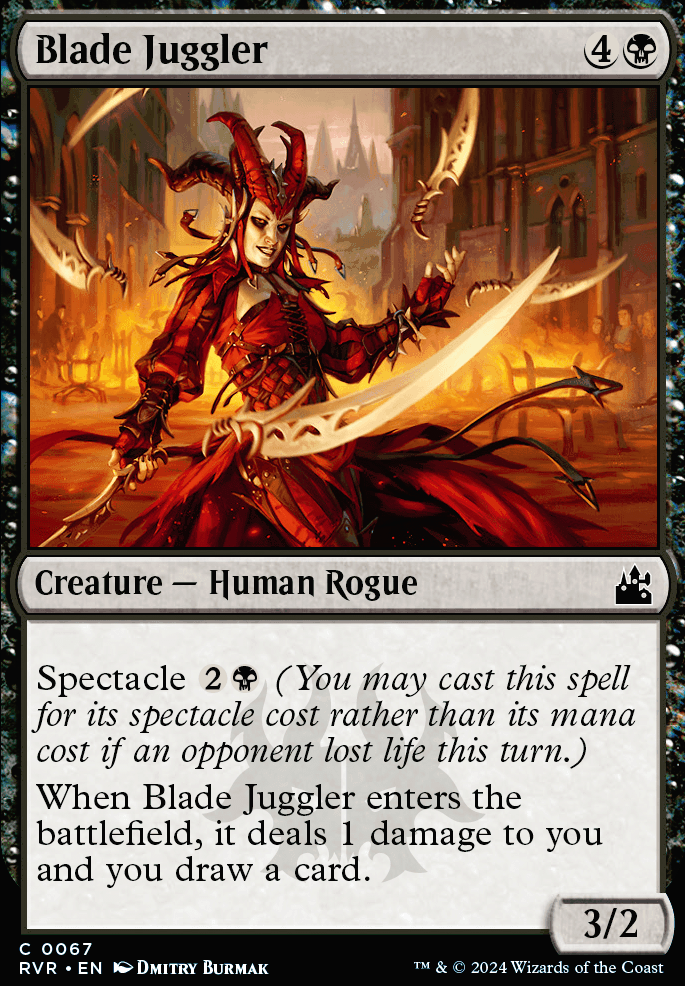 Blade Juggler feature for The Paupers of Ravnica