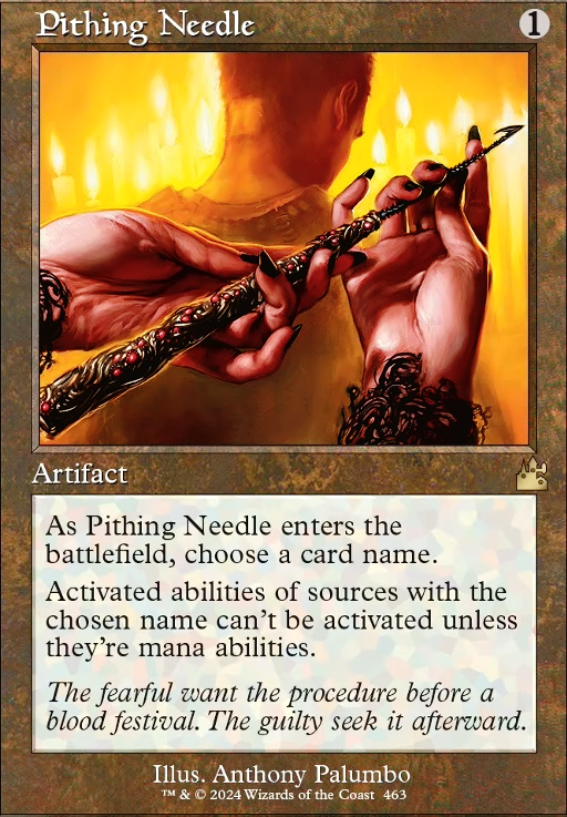 Featured card: Pithing Needle