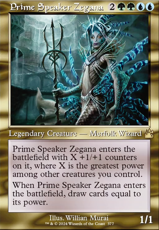 Commander: altered Prime Speaker Zegana