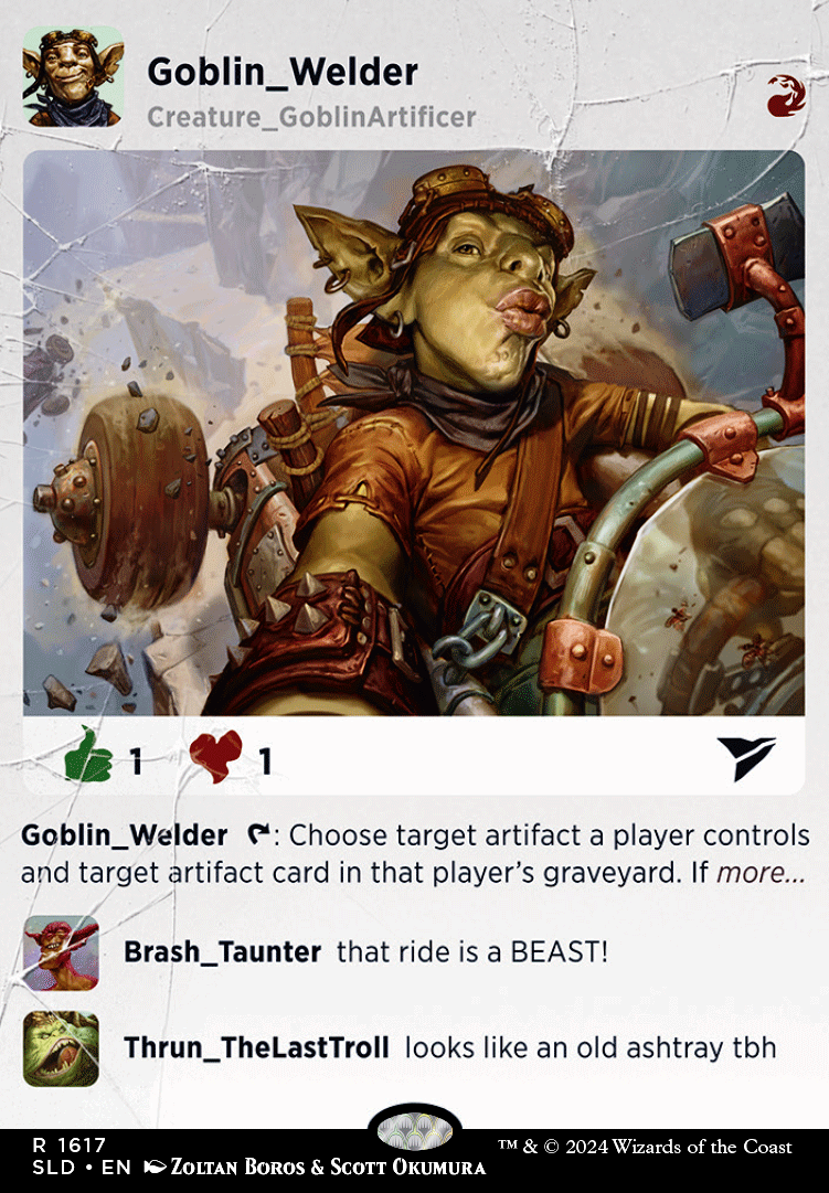 Featured card: Goblin Welder