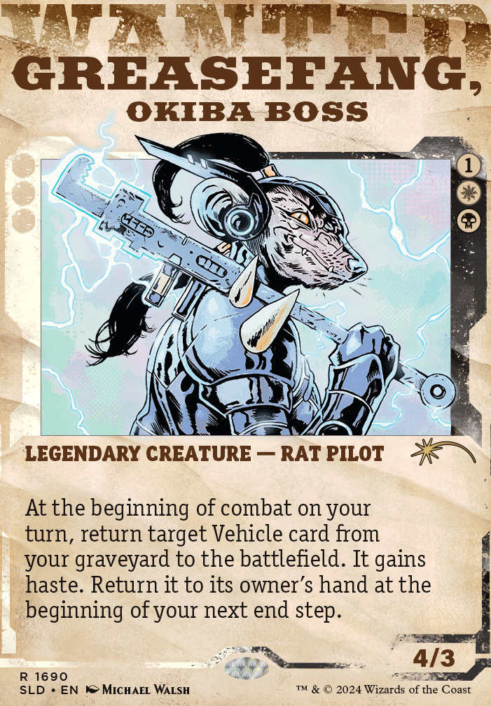 Greasefang, Okiba Boss feature for Orhov Vehicles