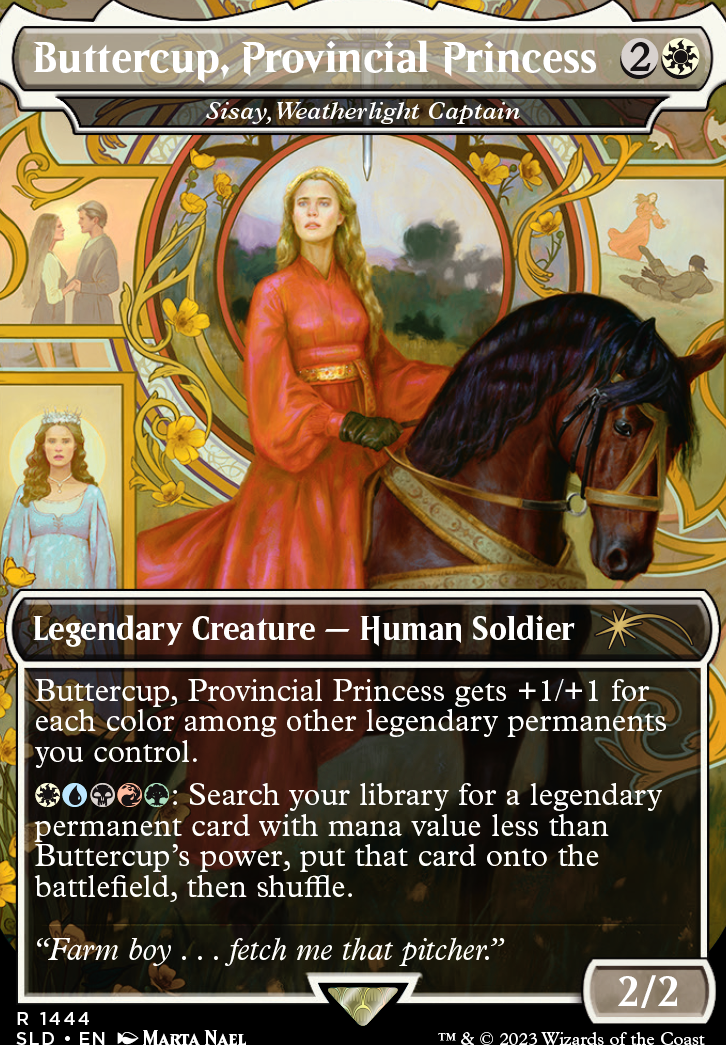 Sisay, Weatherlight Captain feature for Buttercup Princess Bride EDH Commander