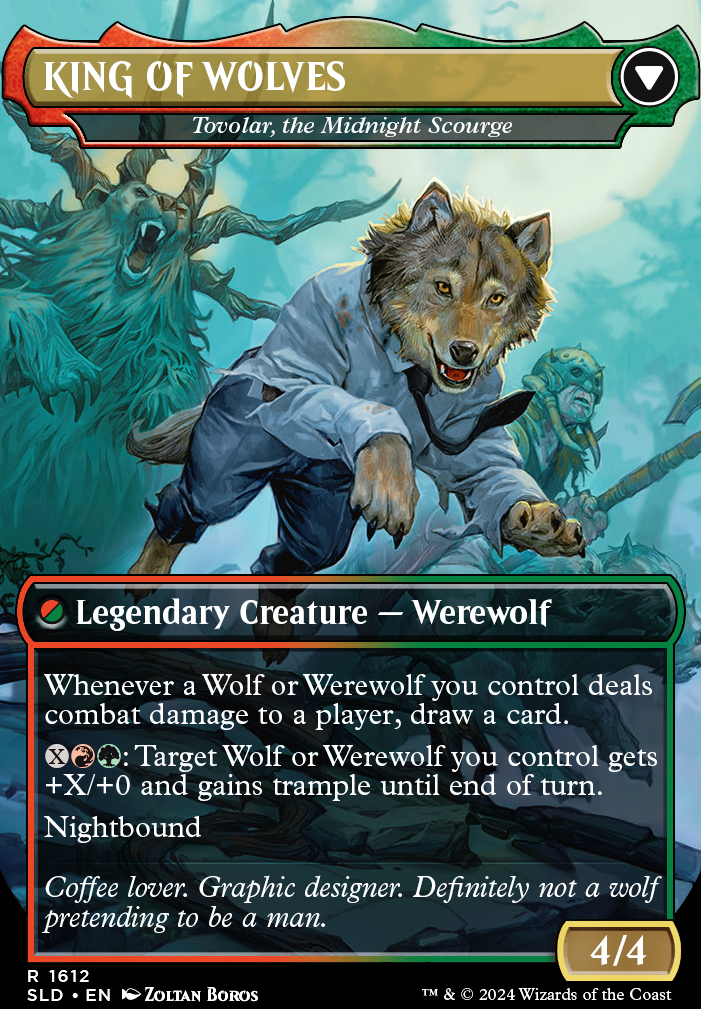 Tovolar, the Midnight Scourge feature for Most definitely not, a wolf deck!