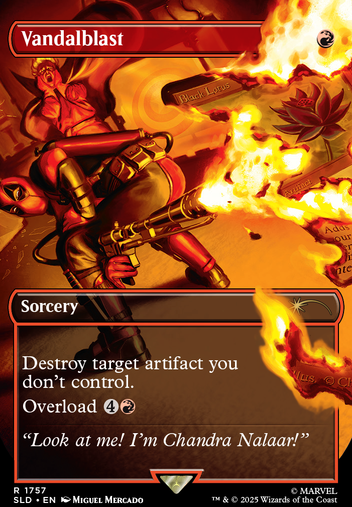 Vandalblast feature for "Draw Me Like One of Your French Cards"
