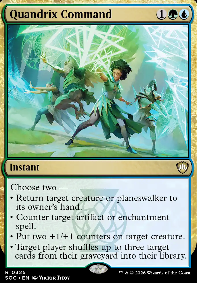Quandrix Command feature for Ultimate Quandrix Theme Deck