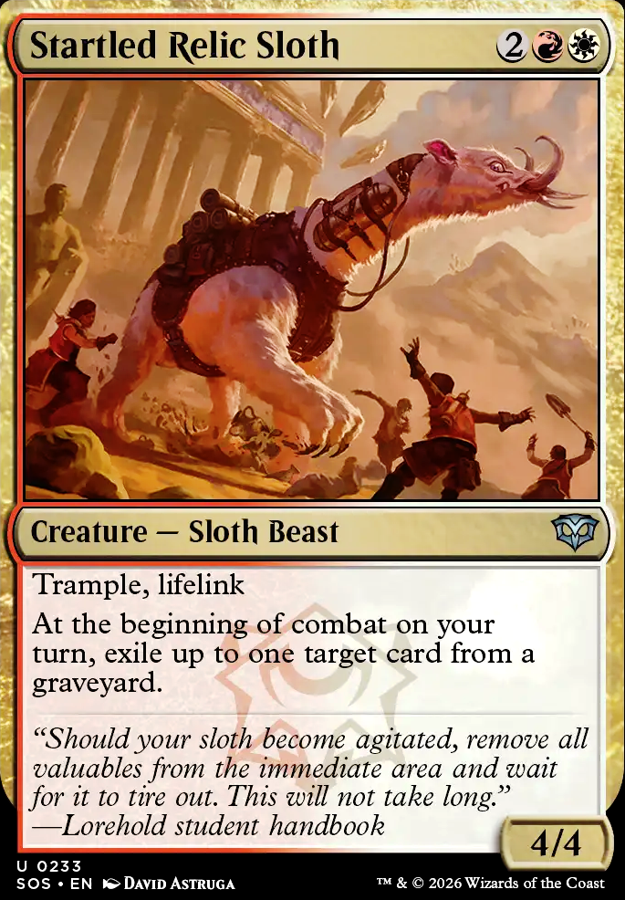 Startled Relic Sloth