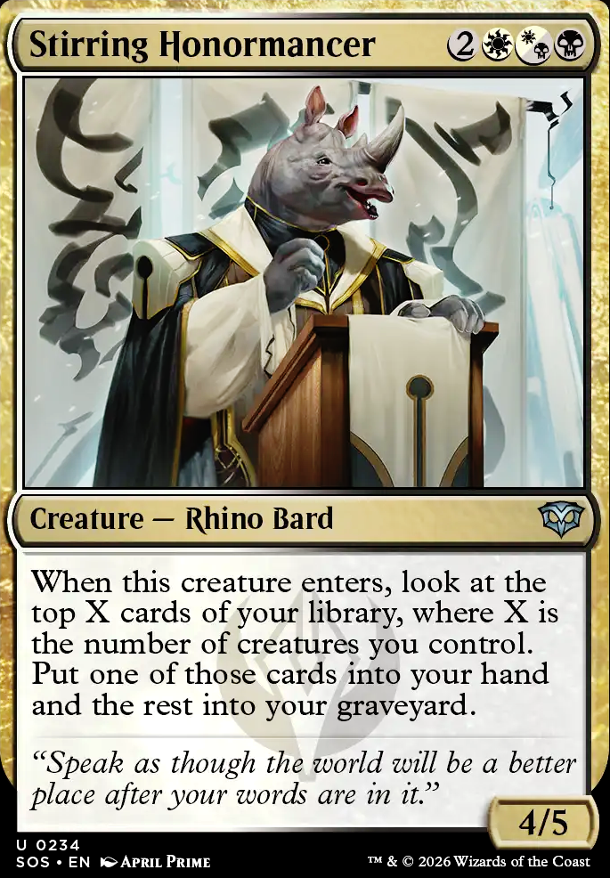 Stirring Honormancer