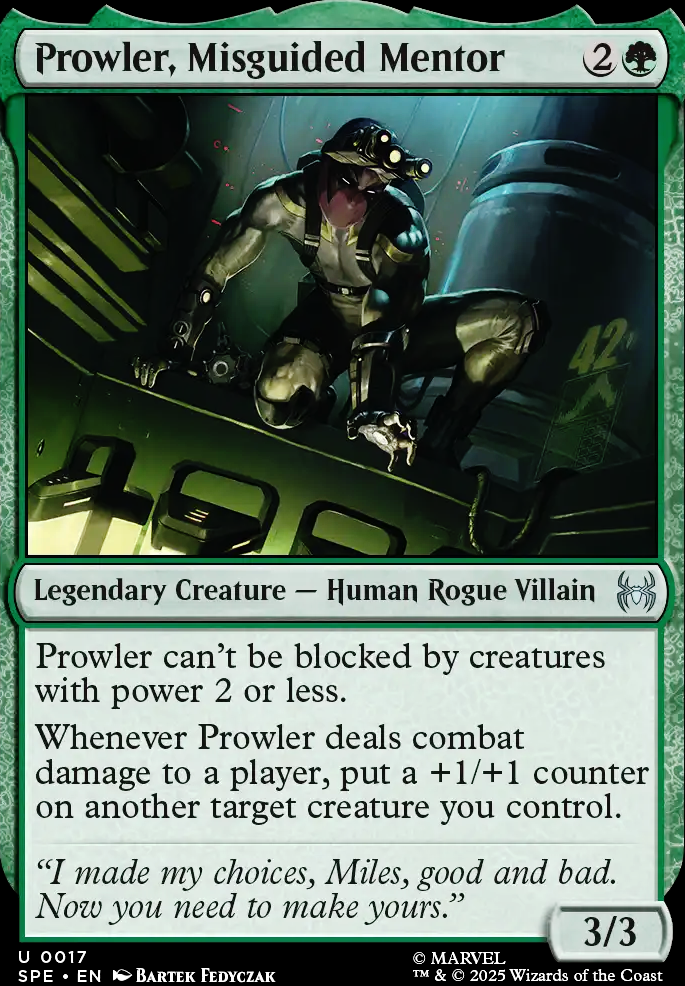 Prowler, Misguided Mentor