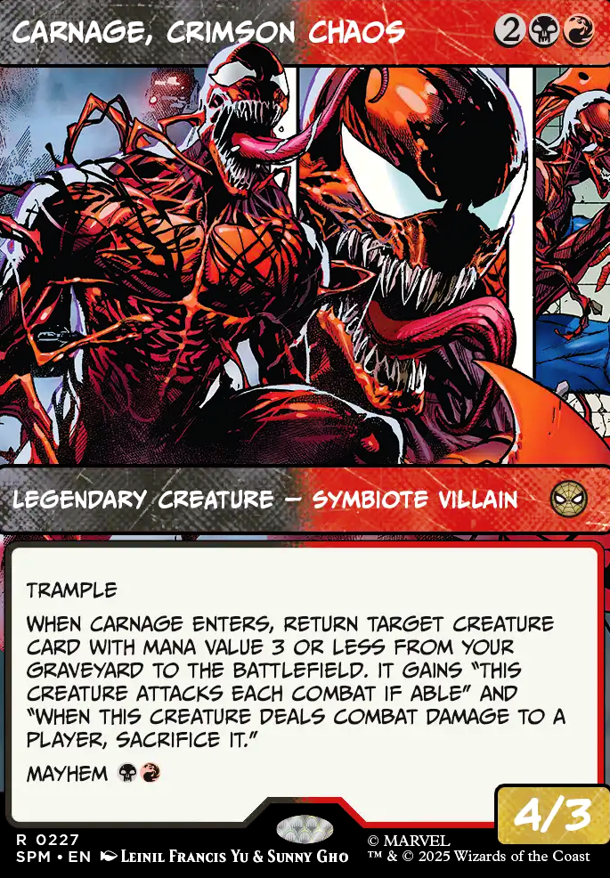 Carnage, Crimson Chaos feature for Maximum Carnage