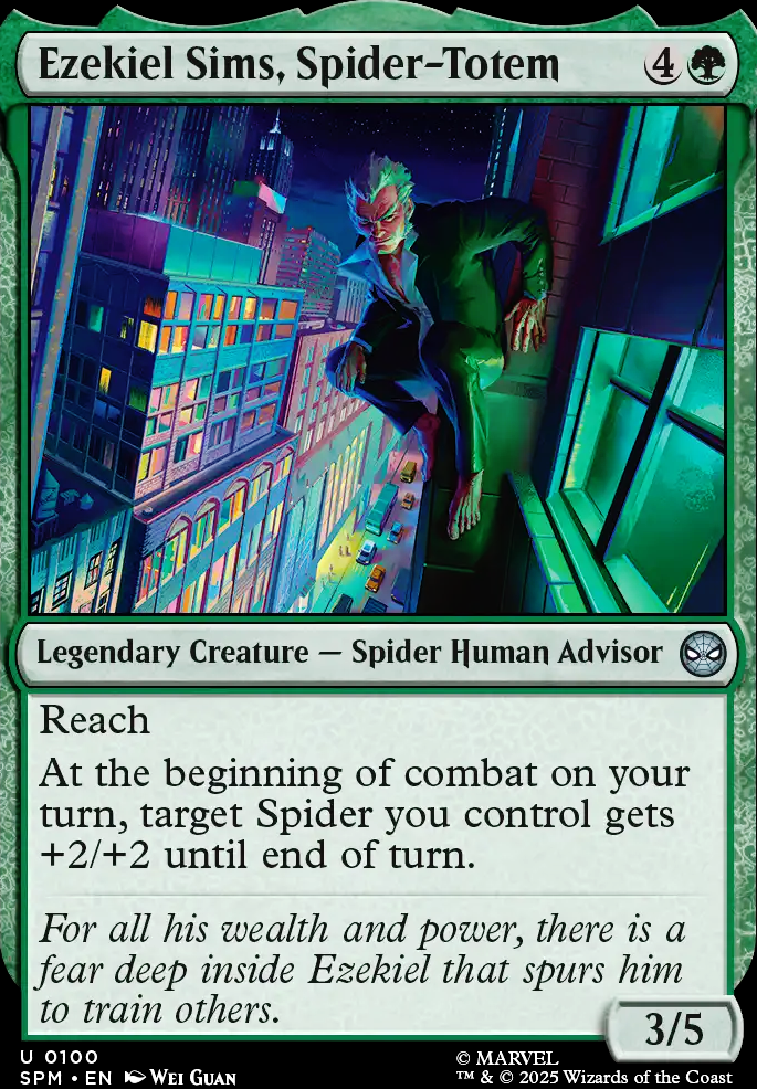 Ezekiel Sims, Spider-Totem feature for Spiderman Commander test