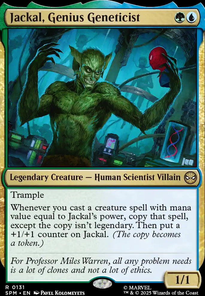 Jackal, Genius Geneticist feature for Dr. Mephesto