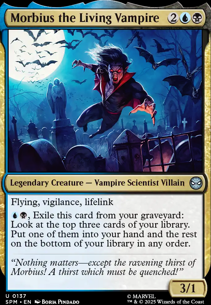 Morbius the Living Vampire feature for Morbius, The Living Super Budget Deck