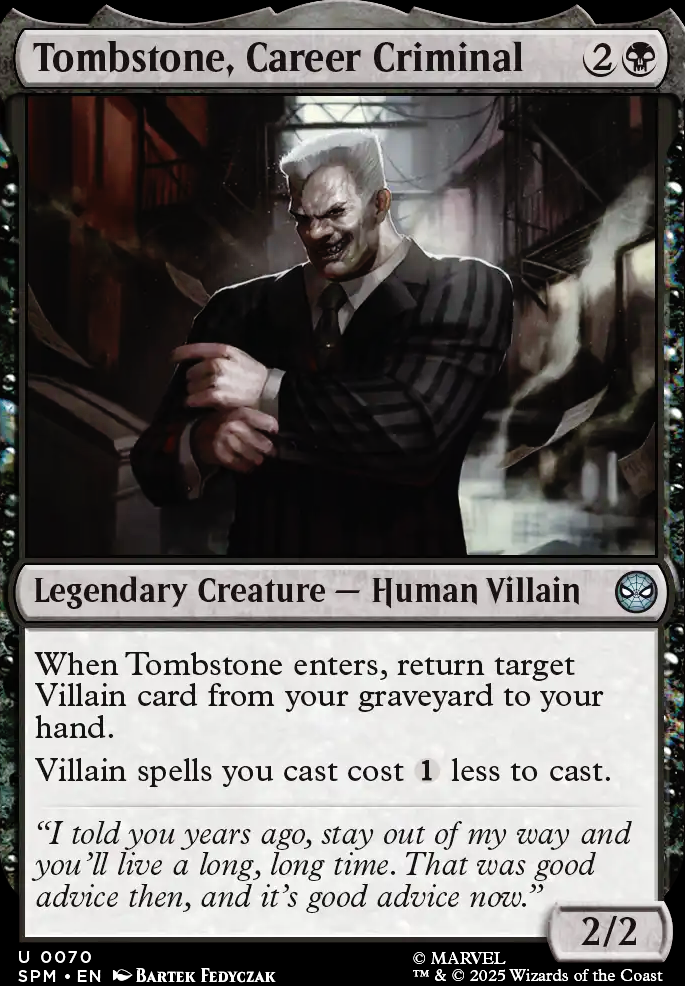 Tombstone, Career Criminal feature for Man Eater