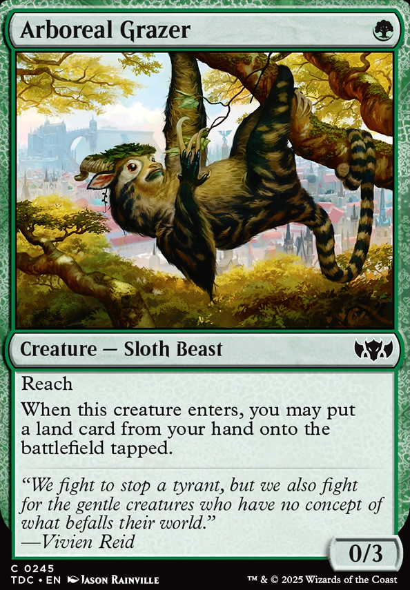 Featured card: Arboreal Grazer