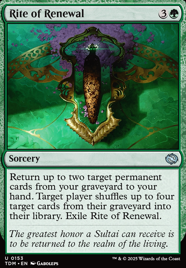 Featured card: Rite of Renewal