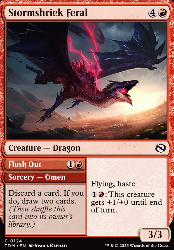 Stormshriek Feral feature for Mindscour's - Ultimate Pauper Singleton Draft 16E
