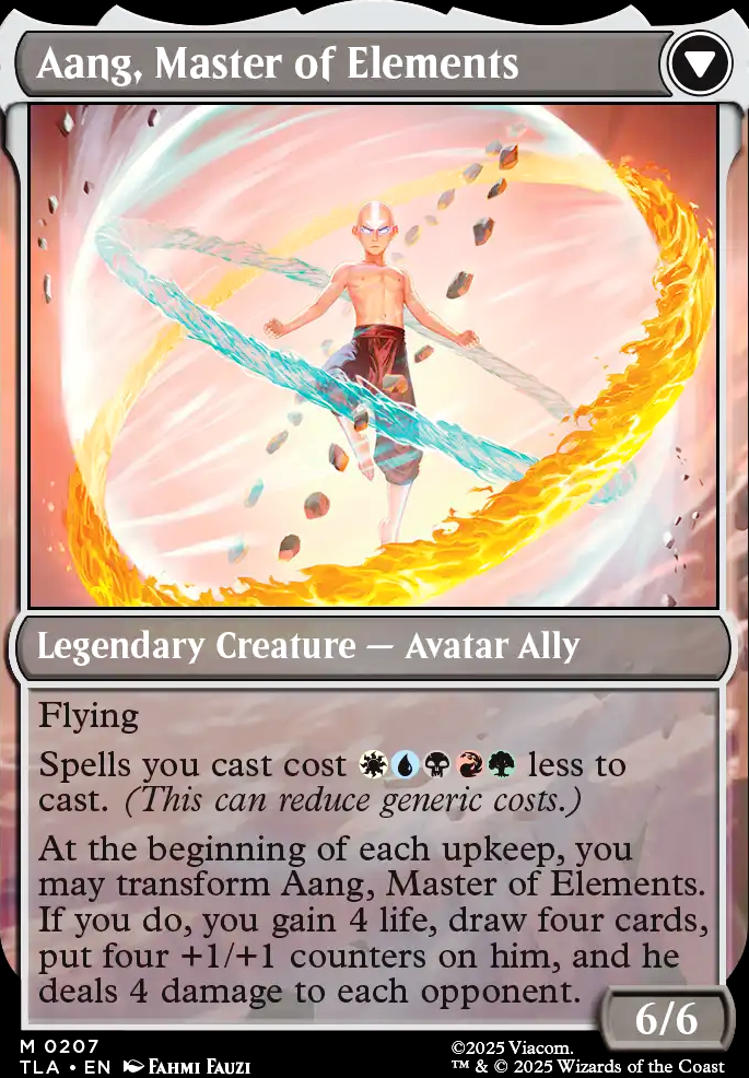 Aang, Master of Elements