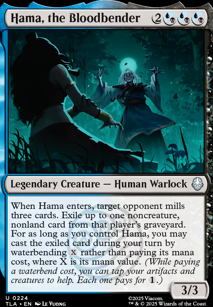 Hama, the Bloodbender feature for Bloodbending