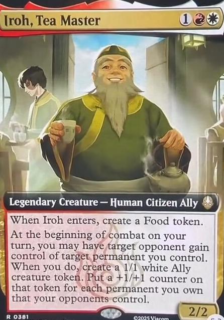 Iroh, Tea Master feature for Peace time Iroh