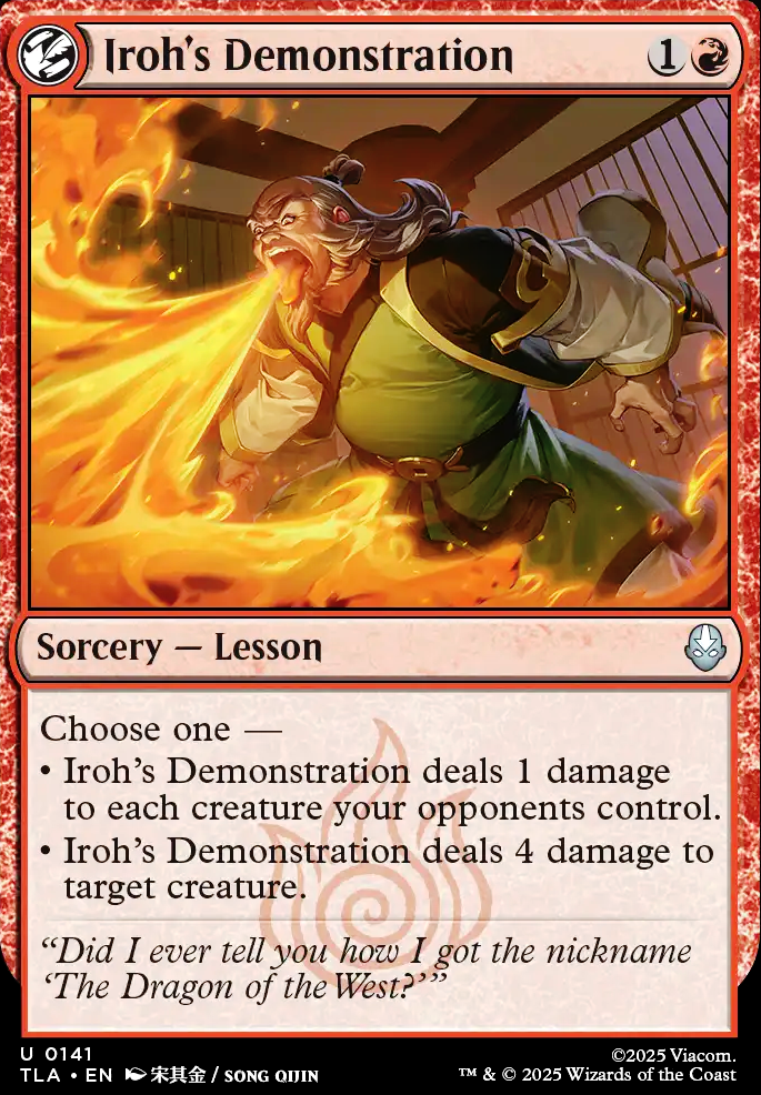 Iroh's Demonstration