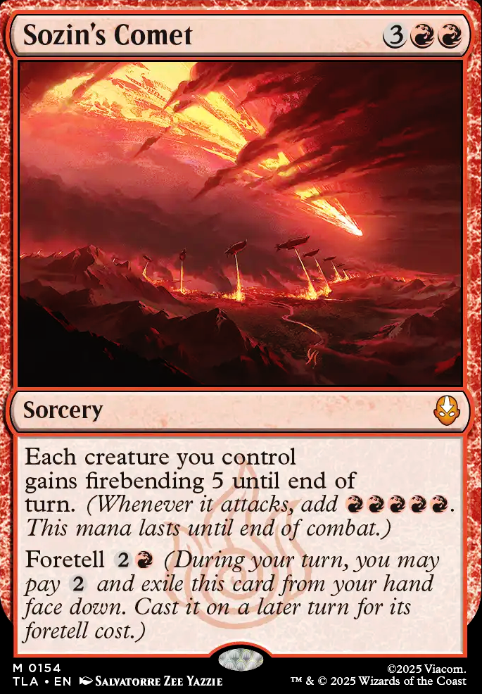 Sozin's Comet feature for Fangs of Fire