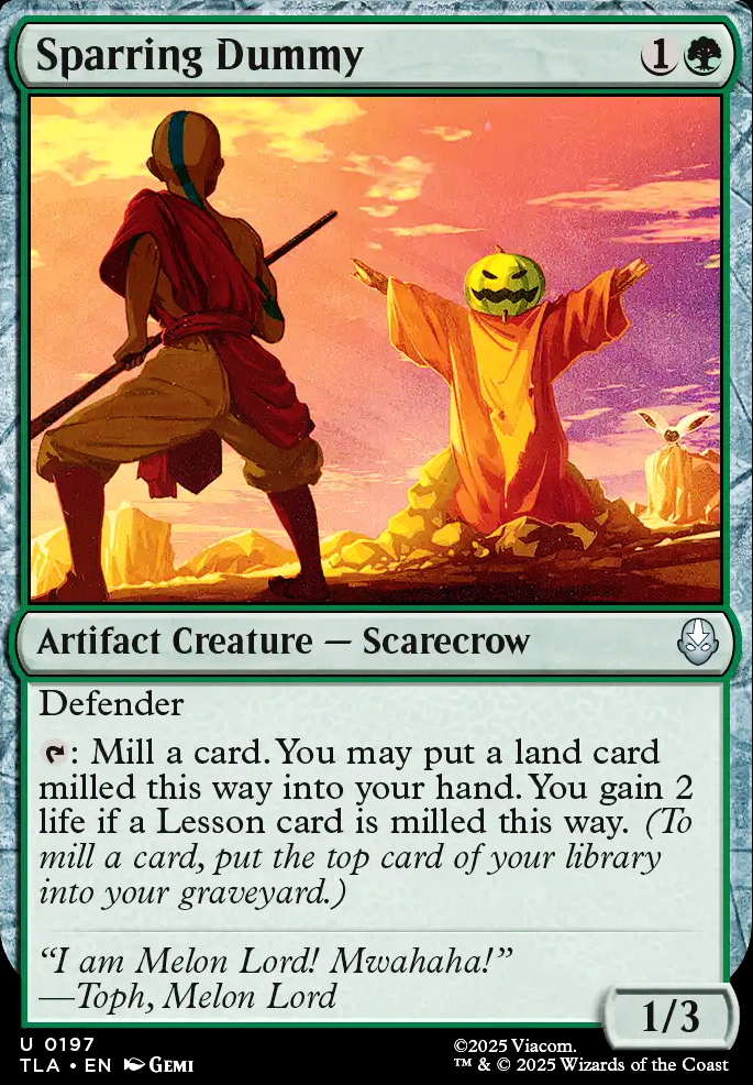 Sparring Dummy feature for I cant even see this decklist, i am blind.