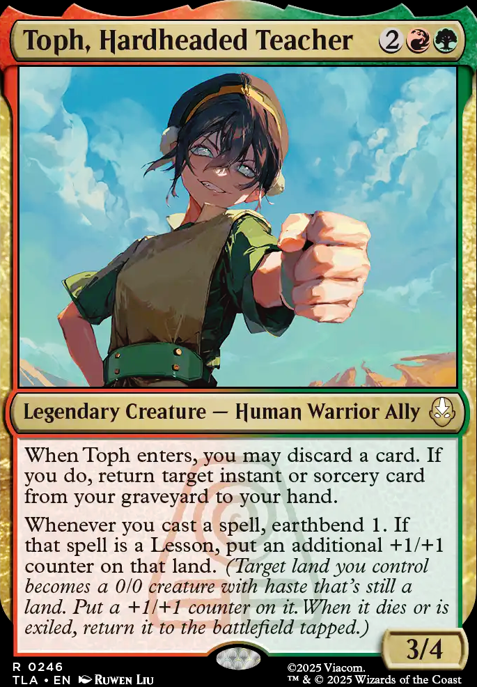 Toph, Hardheaded Teacher feature for Toph, Aristolands