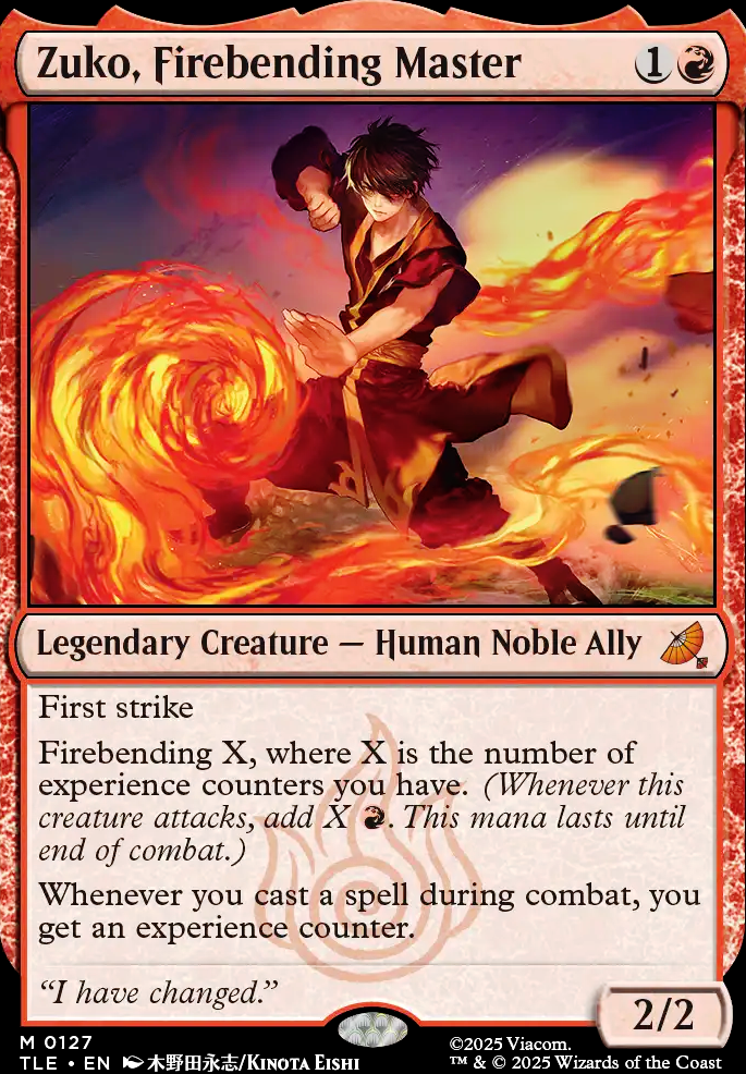Commander: Zuko, Firebending Master