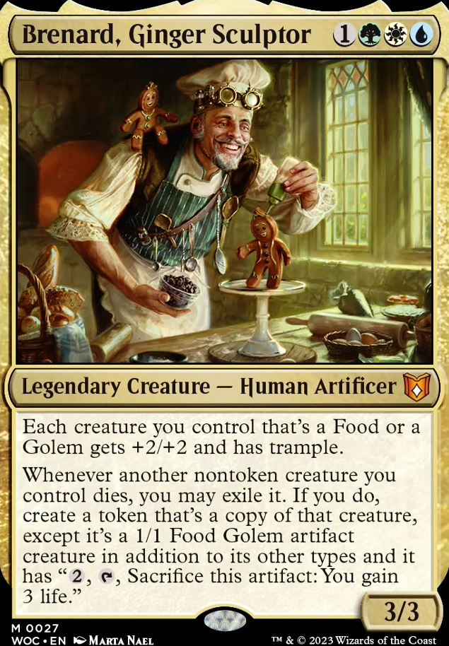 Brenard, Ginger Sculptor feature for Golems need Food!