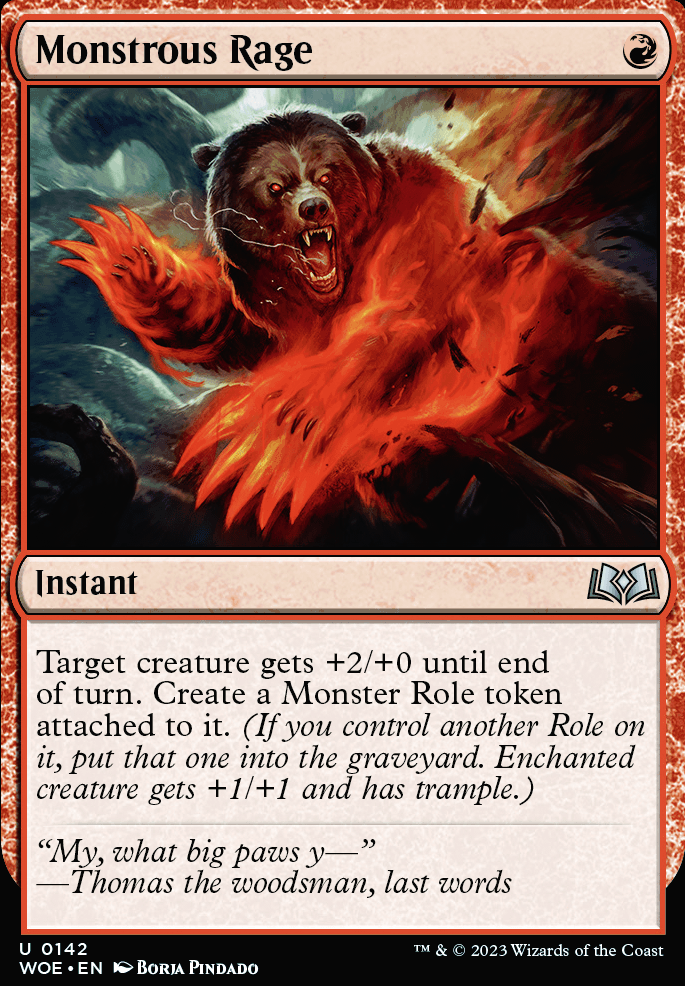 Featured card: Monstrous Rage