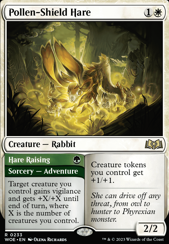 Pollen-Shield Hare feature for Tokens creatures