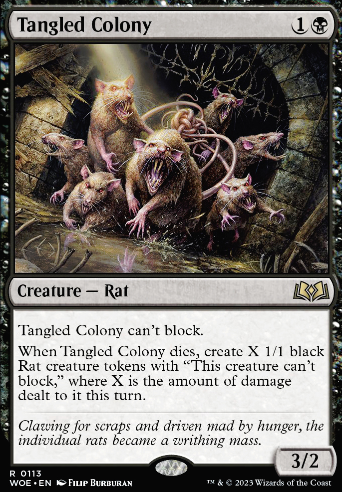 Tangled Colony feature for ▷ Swarmyard 【RATS】 Tribal Deck! ◁ w/ Tangled Colon