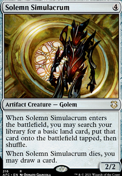 Featured card: Solemn Simulacrum