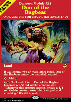 Featured card: Den of the Bugbear