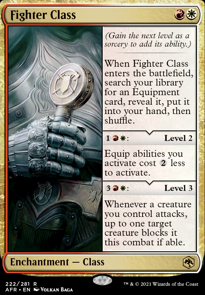 Fighter Class feature for Equipment Deck