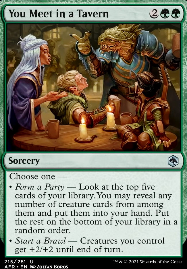Featured card: You Meet in a Tavern