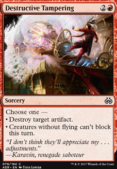 Featured card: Destructive Tampering